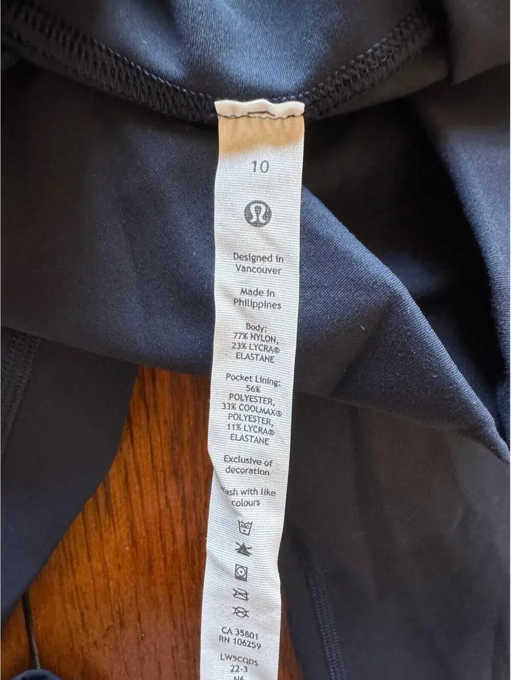 Lululemon Wunder Train High Rise 25” True Navy Size 10 NWT